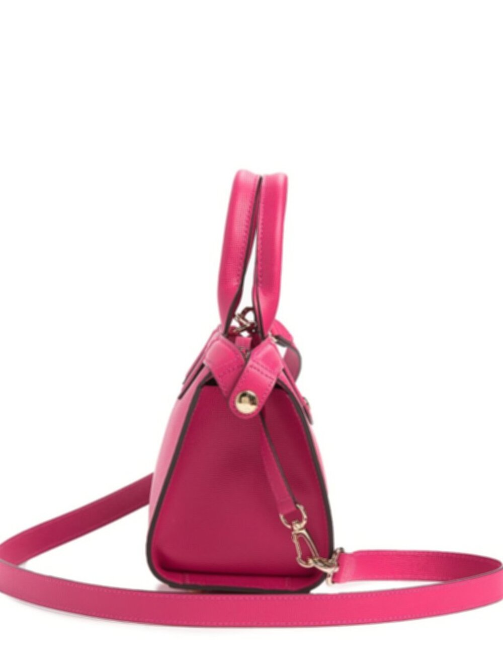 New w/Tags Longchamp Le Pliage Heritage - Small Satchel Bag Cyclamen Pink - $920 - Picture 9 of 11